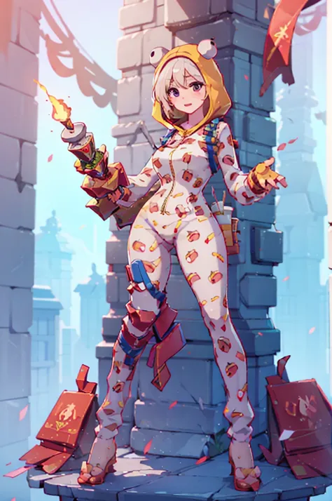 Onesie fortnite, skin tight outfit, thick thighs, butt, voluptuous, seductive, masterpiece, realistic, best quality, ultra detail, ultra high res, extreme detail