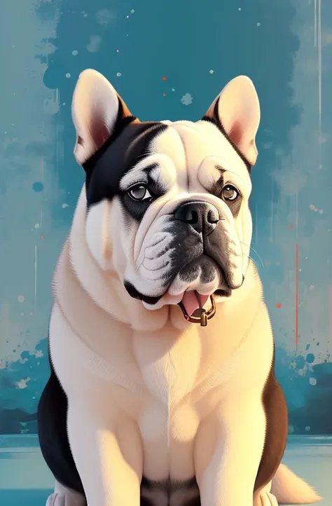 (melhor qualidade, obra de arte, foto crua,ultra-detalhado:1.2), husky or german bulldog alone,olhando para o espectador, (arte ...