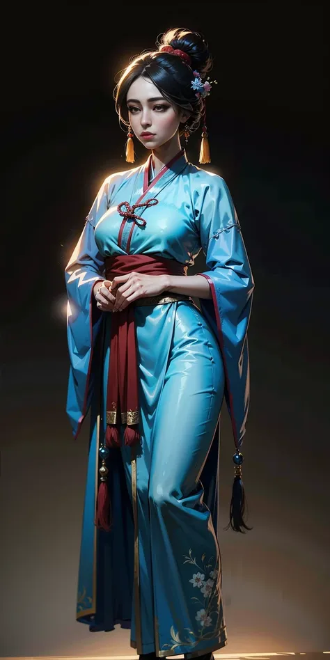 best quality, masterpiece,highly detailed,anime,1girl,hanfu,songstyle,song hanfu,song style outfits,perfect face,walking,simple ...