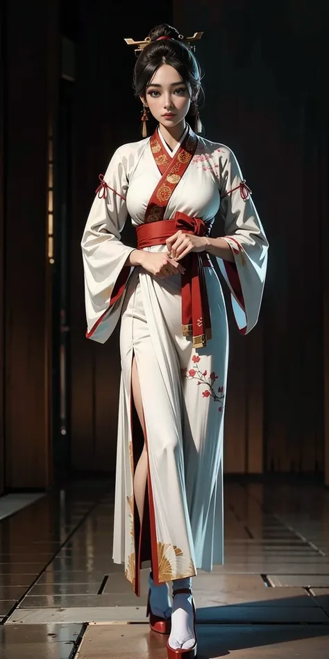 best quality, masterpiece,highly detailed,anime,1girl,hanfu,songstyle,song hanfu,song style outfits,perfect face,walking,simple ...