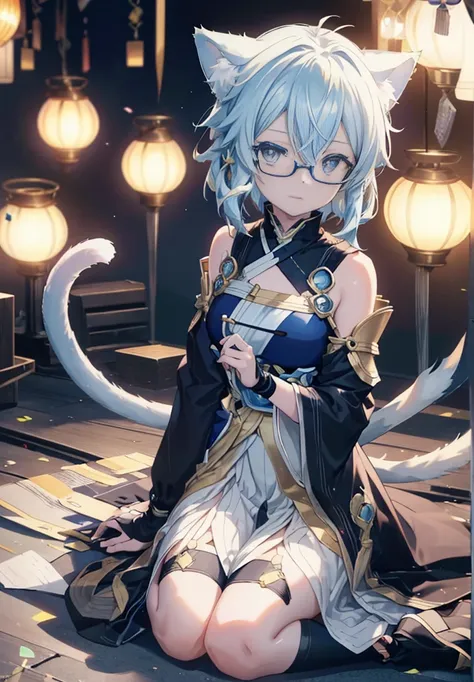 chinon　sao_a, sinon, smile, (high praise, attractive, fascinating, exciting,kurobuchi glasses, cat ear,one thin cat tail,nice, i...