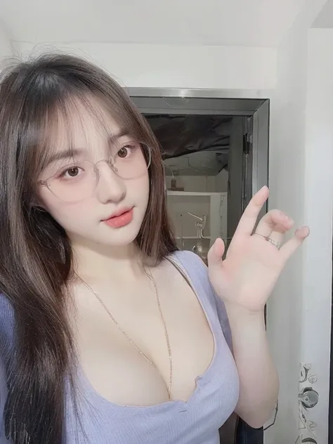 (realistic、high resolution:1.3)、 1 girl with perfect figure、selfee、Long、((white skin:1.3))、Huge breasts:1.3、white bikini、looking at viewers、super fine face and eyes、long hair、 in bedroom, sit on the bed、exposed cleavage、upper body、half body