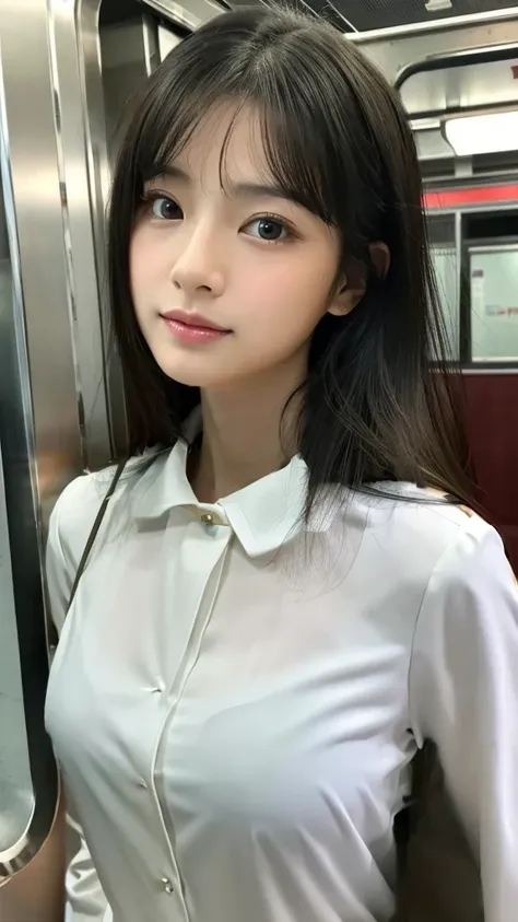 White blouse with collar