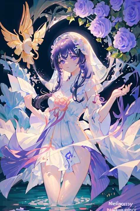 ((top quality)),(ultra high resolution),(Super detailed),(detailed description),((the most picturesque works of art),super precision art,amazing art of depiction,fantasy art:1.5, ((綺麗なflower々:1.3)), (glamorous body:1.5),fancy background effects、masterpiece...