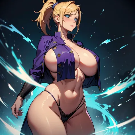 great quality, (1 women), nobara, perfect eyes, (standing), (wearing mage robe), mage robe, magic, (casting), long torso, (blonde ponytail), full body, (casting spell), blue flashes of light, blue sparks, in battle, (large tits), massive ass, thick thighs,...