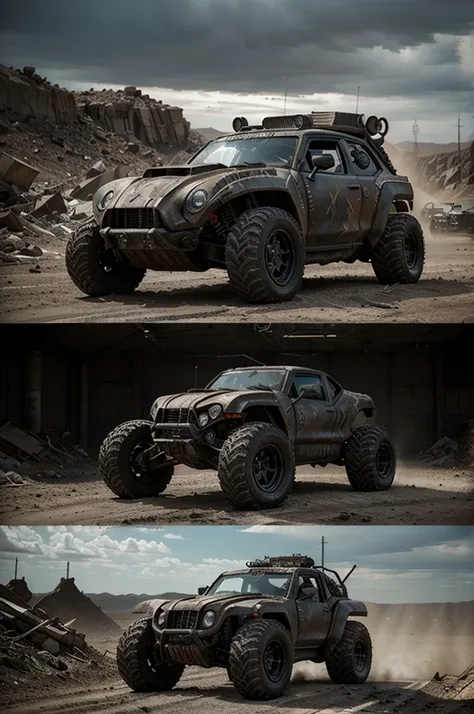 The Ravager MK-IX is a post-apocalyptic motorcycle with a menacing presence that embodies the gritty, rugged style of Mad Max: Fury Road. It combines the raw power of a traditional motorcycle with a formidable machine attachment, designed to strike fear in...