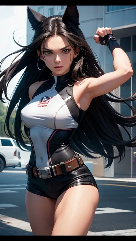 (best quality), (high detail), (perfect body), (marvel comics), (x-23), (wolverine), (Laura Kinney), (1girl), (the xmen), (action pose), (claws out), beautiful X-23 from marvel comics, (marvel), (superhero), HDR, 4k, 3D