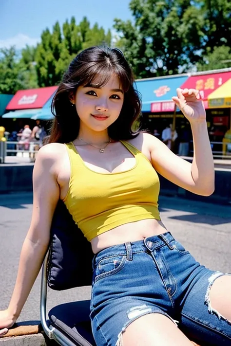 วัยรุ่นปี 80s - 90s โดย Magir 

1990s beauty girl teen big boob in yellow tank top , jeans short,1990s photos ,castle Disney land , 

1990s beauty girl teen in yellow tank top , jeans short,1990s photos ,theme park , roller coaster