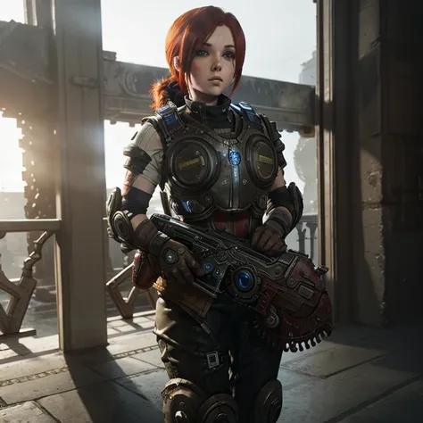 redhead girl, gears of war