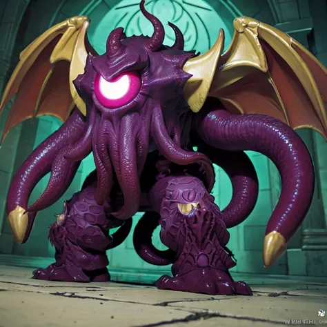 monster,octopuses,tentacle,scale,bat wings,Bulk,monster,Evil God,