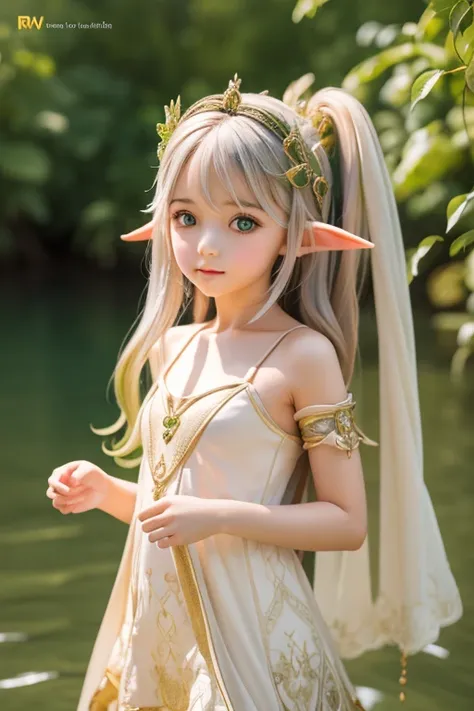 High resolution、High level image quality、8K、real live action、Raw photo、highest quality、masterpiece、12 year old elf girl、ballerina、flat chest、unparalleled beauty、Princess、Wearing a tiara on your head、young face、(((beautiful girl)))、cover one&#39;s body with...