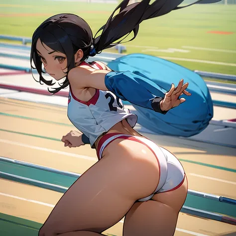 japanese track and field 1girl ass