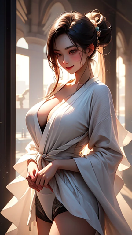 ((best quality)), ((master piece)), (detailed:1.4), 3D, Beautiful female figure,HDR（high dynamic range）,ray tracing,NVIDIA RTX,super resolution,unreal 5,Scattered beneath the surface、PBR texture、post-processed、anisotropic filtering、Depth of bounds written、...