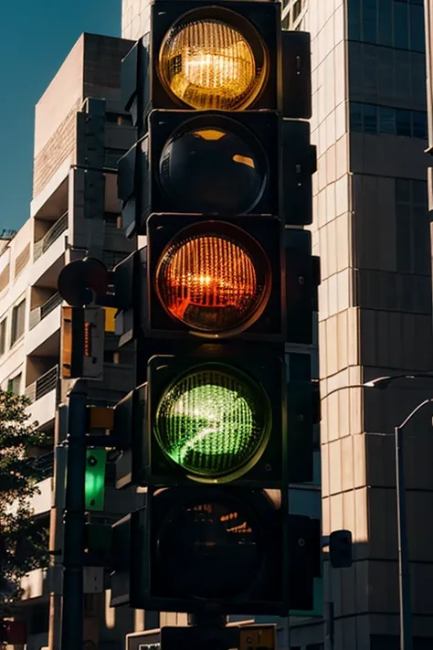 Giant traffic light.