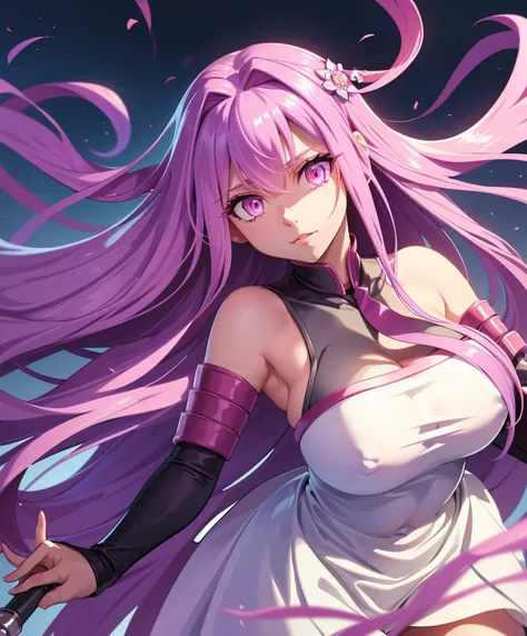 best quality,masterpiece,high resolution,only,{short wedding dress:1.40},{tie:1.20},handsome,{medusa_fgo:1.15},long_hair,purple_...