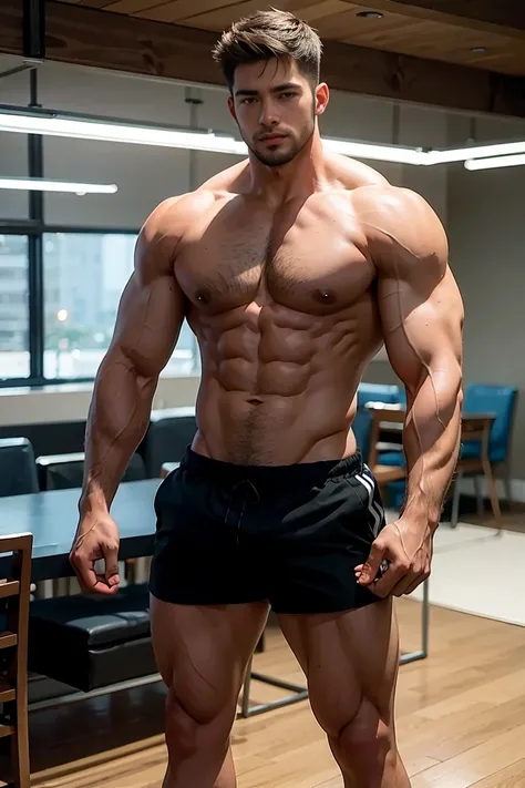 muscular handsome guy