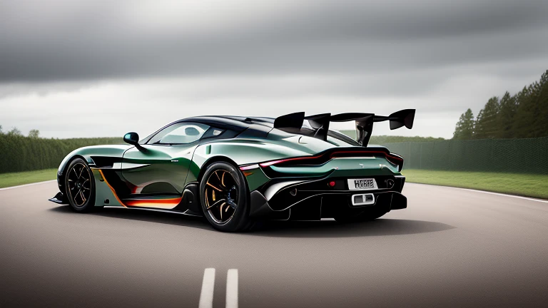 Masterpiece, hyper-realistic, high quality, ASTON MARTIN VULCAN car,