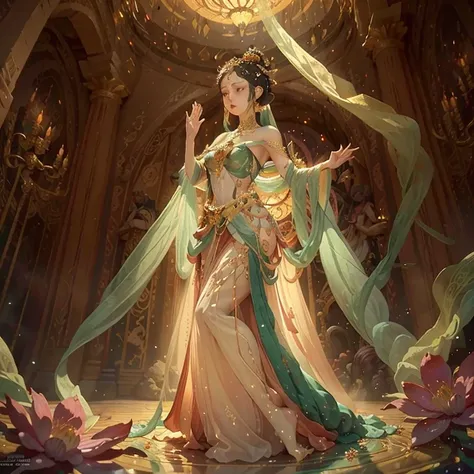 In the underworld, a network of empires sprawls beneath the earths surface, connected by intricate tunnels and caverns. These subterranean palaces of crystal shimmer with iridescent light, casting an ethereal glow on the vibrant flowers that bloom in the d...