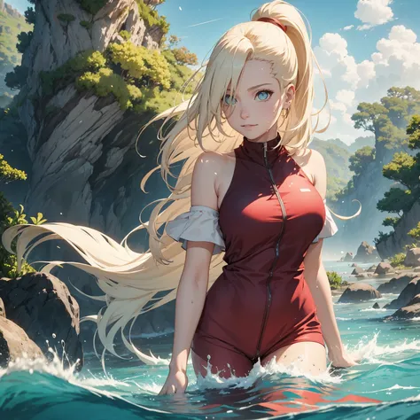 "the Extremely Detailed CG Unity 8K Wallpapers，tmasterpiece，Best picture quality，【😊Colored Forest，depth of fields，Lots of splashing droplets:1.2，petals，Toys surround，ventania，Foliage，grassy fields，volumettic light】blond hairbl，Be red in the face，ssmile，Hal...