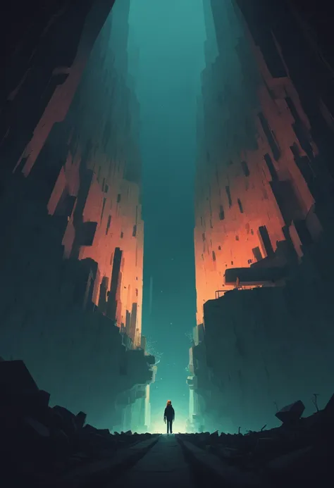 Underground world, by Dan Matutina, best quality, masterpiece, 8k