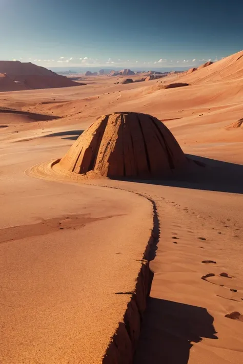 (best quality,4k,8k,highres,masterpiece:1.2),ultra-detailed,(realistic,photorealistic,photo-realistic:1.37),dusty road,ox,red earth,detailed ground,martian landscape,Gnosticism battle,detailed ground,martian sand,with mars as background,martian landscape,b...