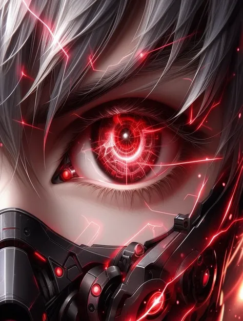 anime,  anime, olhos vermelhos, olhos vermelhos, olhos vermelhos, olhos vermelhos, olhos vermelhos, olhos vermelhos, olhos vermelhos, olhos vermelhos, olhos vermelhos,, estilo anime 4k, cyberpunk digital - arte de anime, anime ciberpunk art, ciborgue de an...