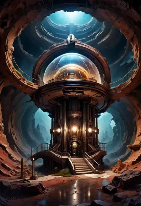 observatory, Underground, enhance, intricate, (best quality, masterpiece, Representative work, official art, Professional, 8k)