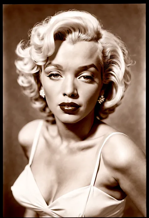 bipoc female Marilyn Monroe at 30 years old photonegative refractograph --ar 8:10 --v 6.0.