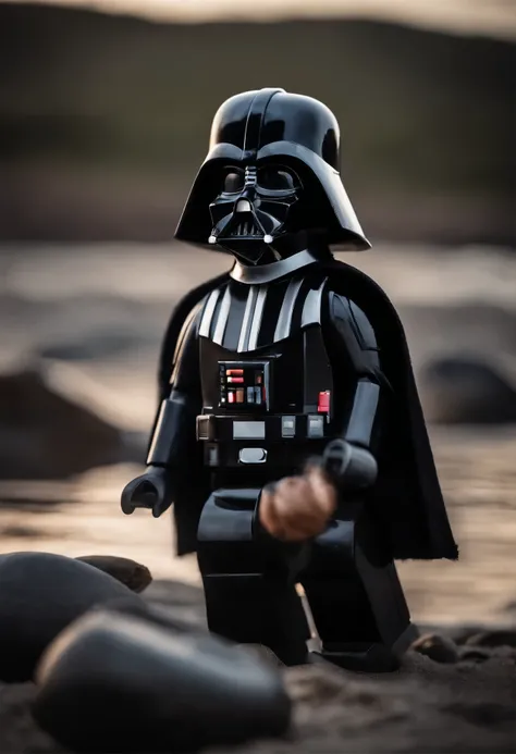 Darth Vader on the beach 