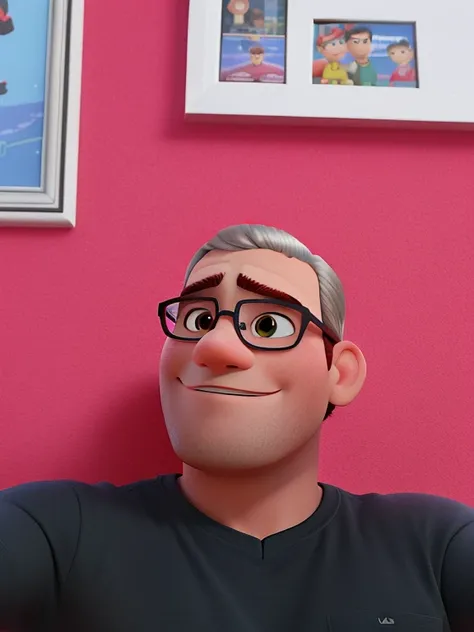 um homem moreno estilo disney pixar, alta qualidade, melhor qualidade