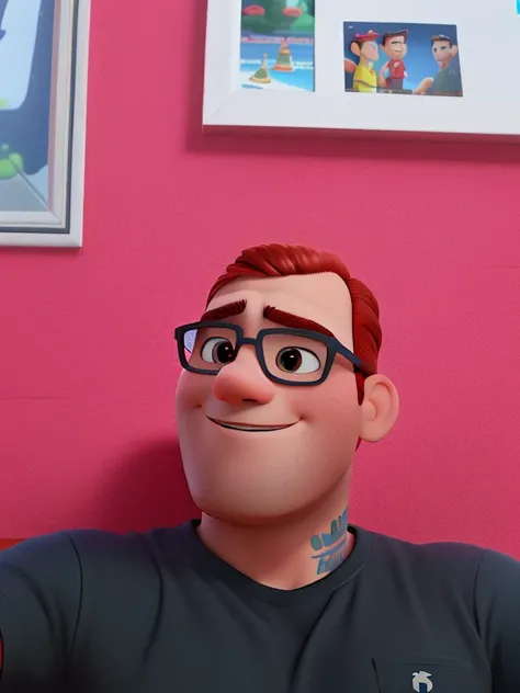 um homem moreno estilo disney pixar, alta qualidade, melhor qualidade