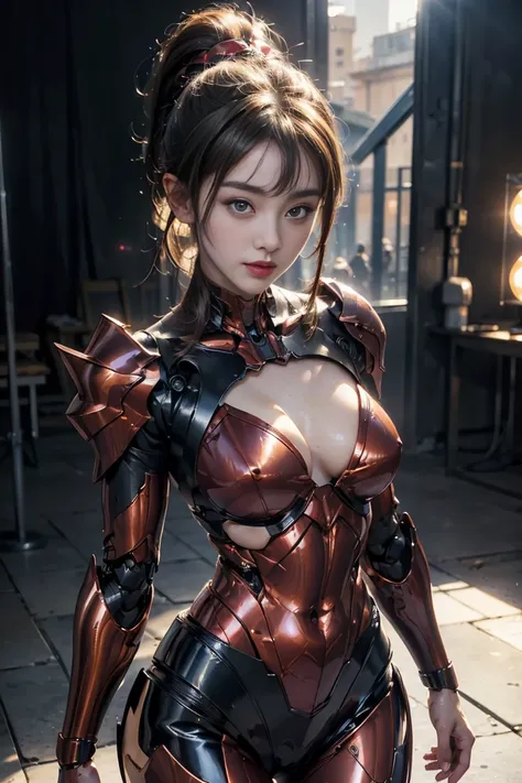 (1mecha girl:1.3, solo), (Audrey Hepburn:1.3), (a extremely pretty and beautiful Japanese woman), (sexy girl), (professional attire:1.3), (22 years old: 1.1), (walking on red carpet:1.3), (attractive random posing:1.3), (in the night royal party:1.3), (loo...