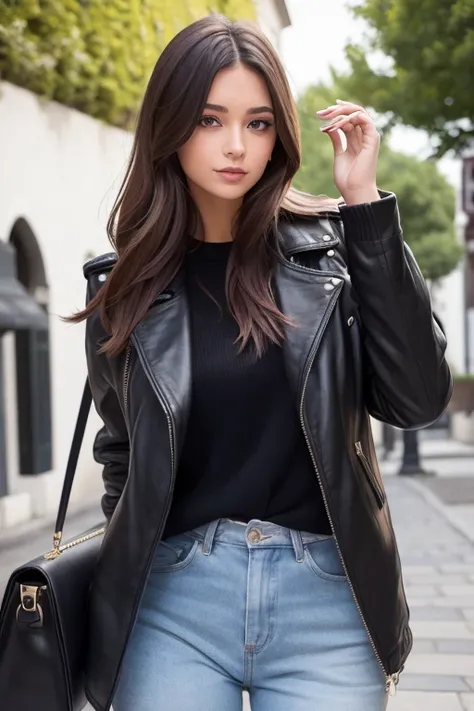 "Sofia, 25 ans, éblouit avec son style authentique. Sa chevelure noire encadre un visage rayonnant. Passionnée de mode, elle partage des looks uniques, des conseils de beauté et des moments de vie inspirants. Explorez le monde chic de Sofia!