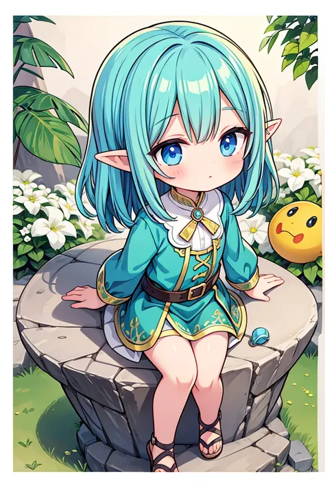 Chibi elf girl, explorer