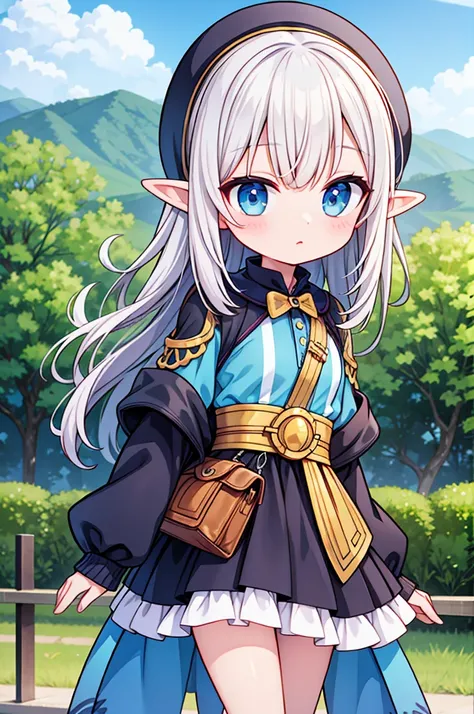 Chibi elf girl, explorer