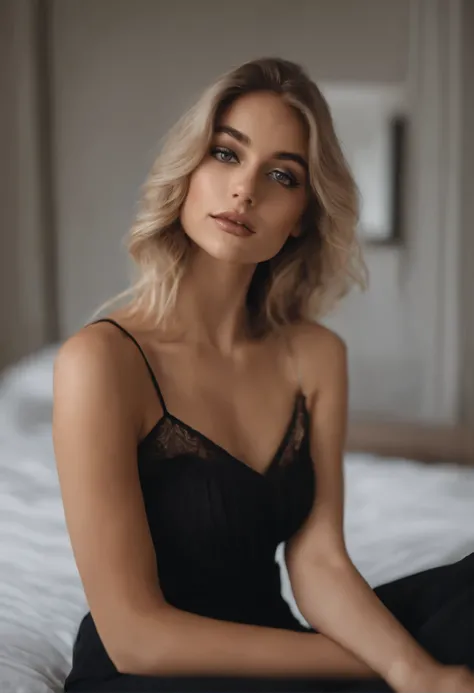 femme avec débardeur et culotte assortis, fille sexy aux yeux bleus, Portrait de Sophie Mudd, portrait corinna kopf, cheveux blonds et grands yeux, Selfie d&#39;une jeune femme, Augen dans la chambre, Violette Myers, sans maquillage, Maquillage naturel, Re...