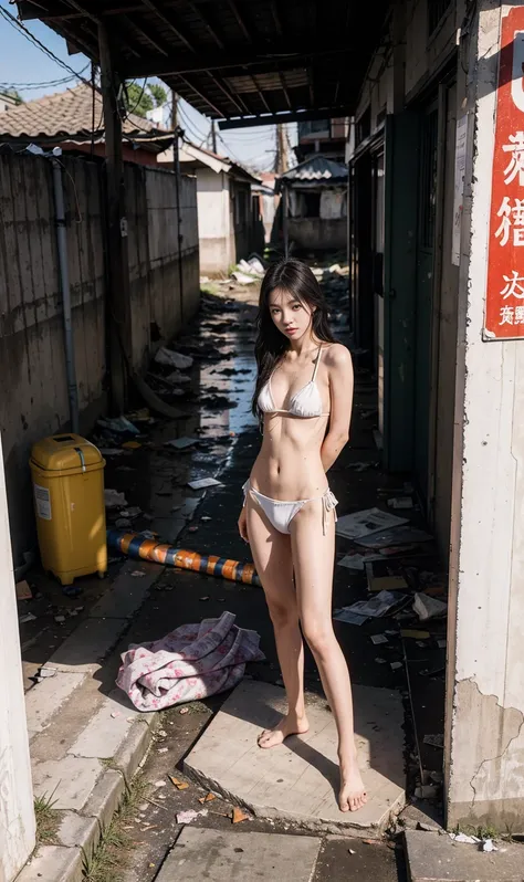 masterpiece，Photorealistic，Abandoned mens toilets，Dirty 6:1，Dilapidated，Garbage all over the ground，Stinks to heaven，Disgusting，disgusting，Destroyed，random accumulation of debris，The ground is a mess，pee stain, Sweat, sewage, splash，肮脏的地面已经Dilapidated，Very...