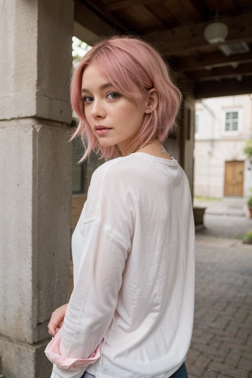 Pink hair
