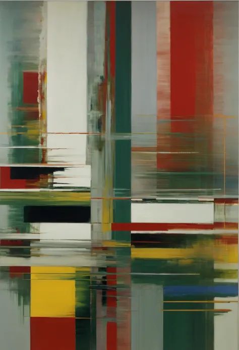 Art Deco, decorative art, by Gerhard Richter, best quality, masterpiece, 8k