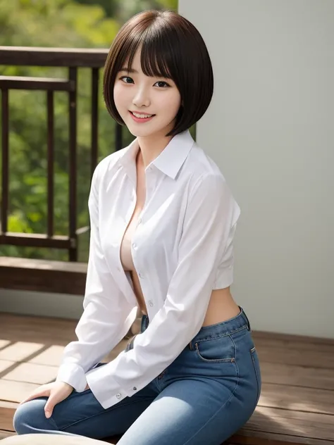 top-quality,masterpiece,Raw photography,8K,Top image quality,hight resolution, 18 years old Japanese female idol ,Beautuful Women,cute Japanese girls, Pretty Woman ,Beautiful face in every detail, aegyo sal ,small head, seductive smile ,Realistic human ski...