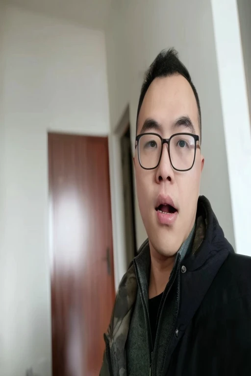 A man wearing glasses and a jacket is making a phone call, zeng fanzh, xintong chen, 8k selfie photo, qichao wang, yanjun chengt, jinyiwei, huifeng huang, wenjun lin, 24-year-old man, zimenzheng, 32-year-old man.

(best quality,8k,highres,masterpiece:1.2),...