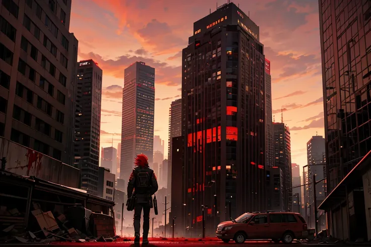 （urban apocalyptic scenario）
（Blood Red Sky）