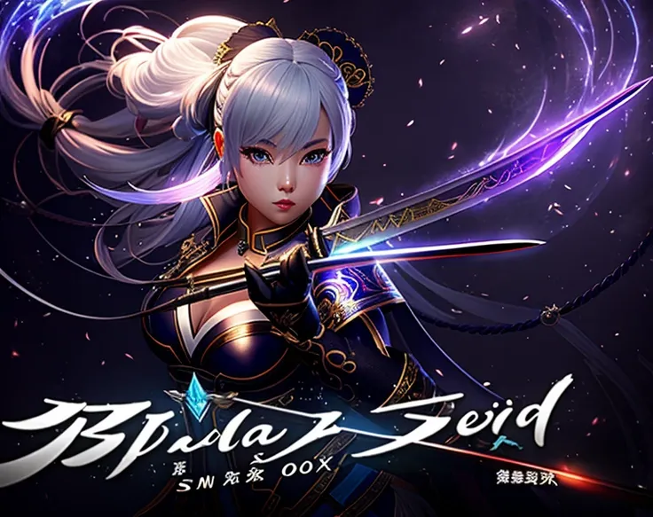 a close up of a person holding a sword in a dark room, blade and soul, katana zero video game character, inspired by Pu Hua, from ncsoft, inspired by Li Mei-shu, alluring mesmer woman, full body xianxia, yun ling, game cg, inspired by Miao Fu, by Yang J, i...