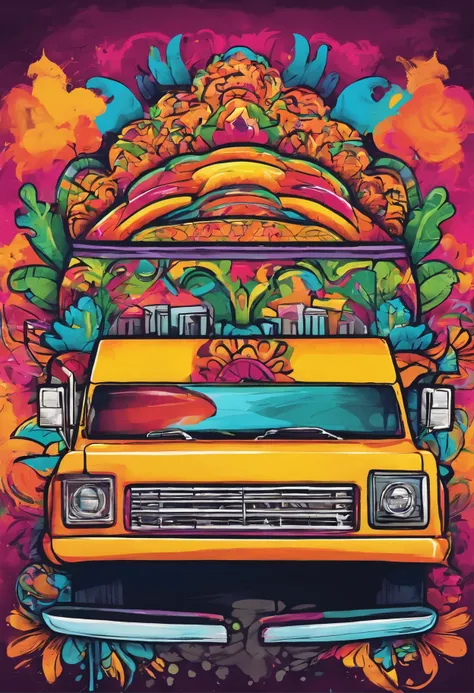 Taco truck art painting Mexico theme profile picture 