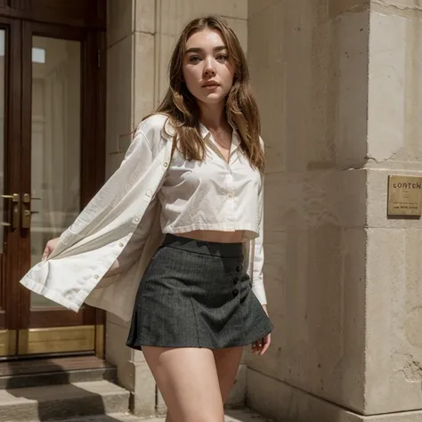 Florence Pugh in mini skirt