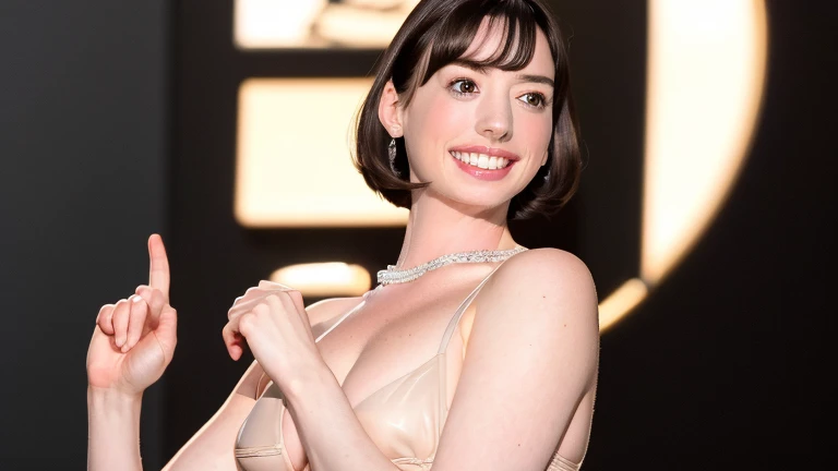 16k super high image quality、looking at the viewer, cinematic lighting, perfection, soft light,((anne hathaway))、((Jennifer Connelly))、 high resolution skins:1.2, realistic skin texture, 20 year old mature woman、small face、pretty big beautiful eyes、A body ...