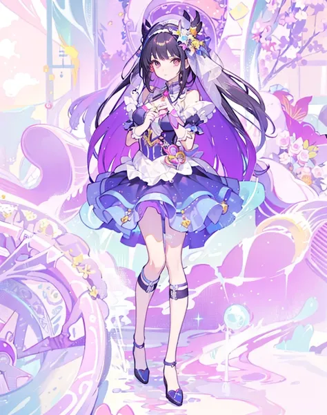 (masterpiece), (best quality), (detailed), Lightweight layer，black hair，a beautiful girl，two-dimensional，Magical girl，hand repair，grace，Handsome，cool，maniac