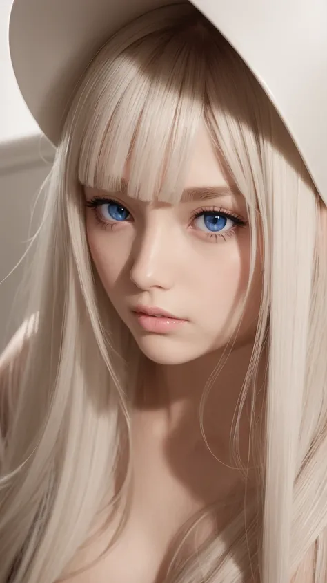 Looks brilliant、Optical Realism、Highest quality、Ultra high resolution、picture、Photos of exquisitely beautiful Scandinavian girls、An extraordinary beautiful girl、topless, Lovely and beautiful face details、(Face the children_Version 1:0.008)、beautiful bangs、...