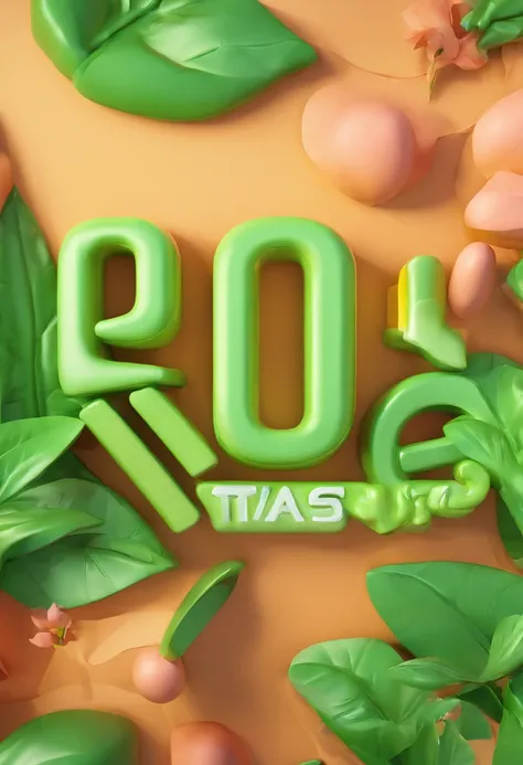 colorful green personalized name with the text "los taitas"