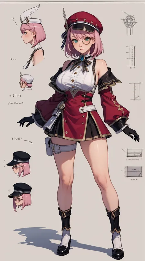 girl, solo, full body, from head to toe, standing, (huge_breasts:1.3),

character design sheet, character reference sheet, chara...